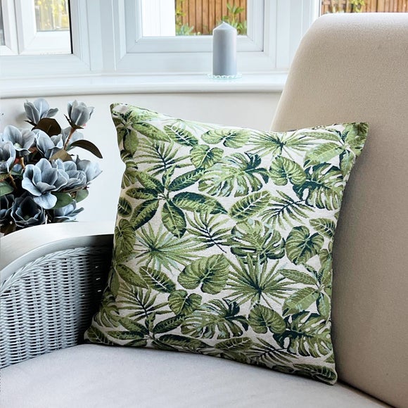 Daro Tapestry Palmer Green Square Cushion - image 1
