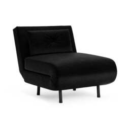 Phoebe Velvet Single Chair Bed - thumbnail 6