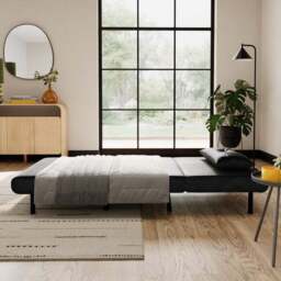 Phoebe Velvet Single Chair Bed - thumbnail 3