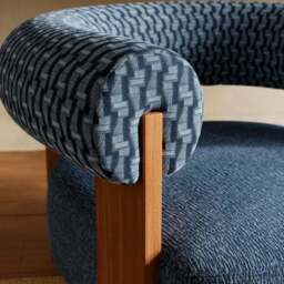 Fallon Cut Velvet Accent Chair - thumbnail 3