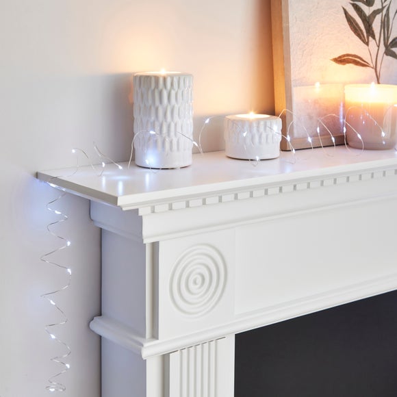 Micro 200 LED Silver Indoor String Lights - image 1