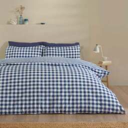 Catherine Lansfield Bamford Gingham Check Polycotton Duvet Cover & Pillowcase Set - thumbnail 3