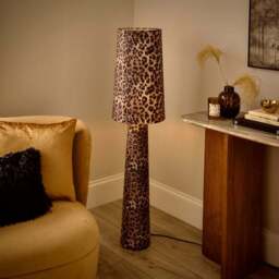 Leopard Print Fabric Floor Lamp - thumbnail 2