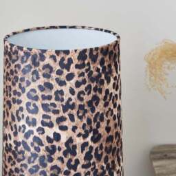 Leopard Print Fabric Floor Lamp - thumbnail 3