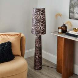 Leopard Print Fabric Floor Lamp - thumbnail 6