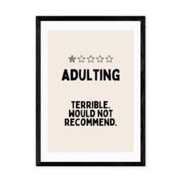 East End Prints Adulting Cream Print - thumbnail 2