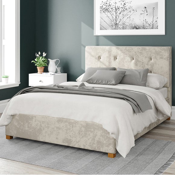 Presley Mirazzi Velvet Ottoman Bed Frame - image 1