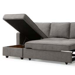 Kayden Woven Reversible Trundle Corner Double Sofa Bed - thumbnail 4