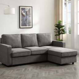 Kayden Woven Reversible Trundle Corner Double Sofa Bed - thumbnail 2