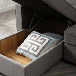 Kayden Woven Reversible Trundle Corner Double Sofa Bed - thumbnail 5