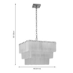 Everly 6 Light 3 Tier Adjustable Pendant Light - thumbnail 5