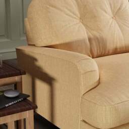 Martha Faux Linen Snuggle Chair - thumbnail 5
