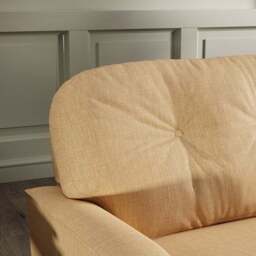 Martha Faux Linen Snuggle Chair - thumbnail 6