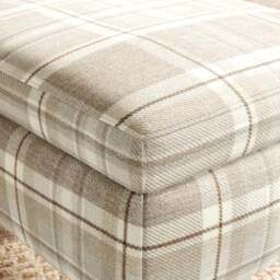 Charnwood Checked Storage Footstool - thumbnail 4