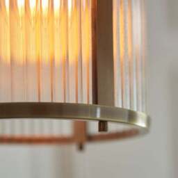 Vogue Hadley Ribbed Adjustable Pendant Light - thumbnail 2