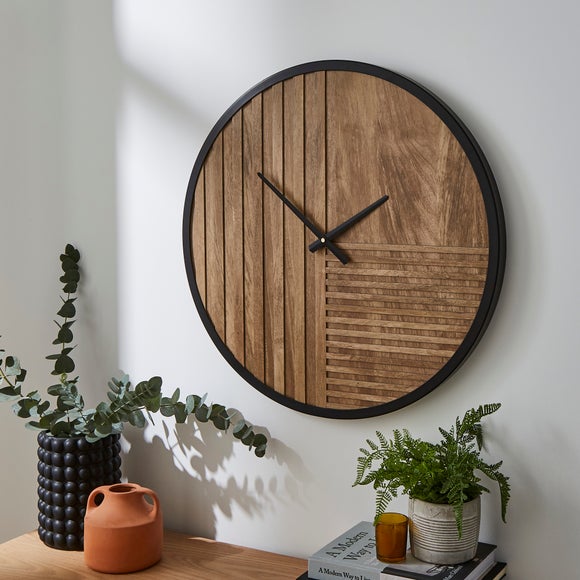 Bryant Round Wooden Wall Clock - image 1
