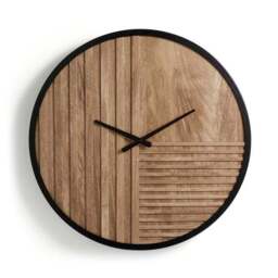 Bryant Round Wooden Wall Clock - thumbnail 3