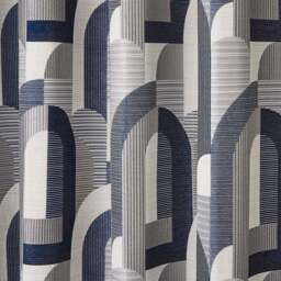 Alvin Geometric Jacquard Eyelet Curtains - thumbnail 3