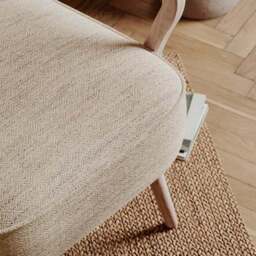 Eliza Swithland Herringbone Wooden Occasional Armchair - thumbnail 4
