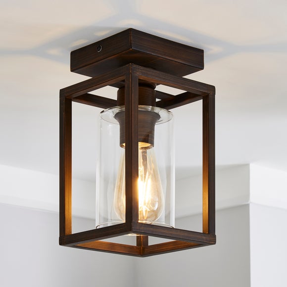 London Industrial Flush Ceiling Light