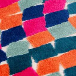 Furn. Metro Blocks Velvet Square Cushion - thumbnail 2