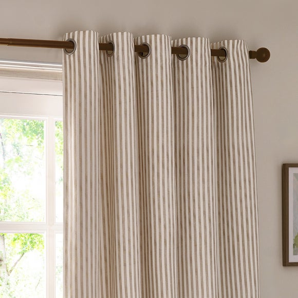 Yard Hebden Striped Eyelet Curtains (Blackout Available) - image 1
