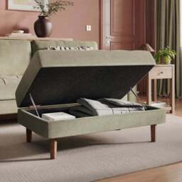 Max Soft Tonal Chenille Storage Footstool - thumbnail 2
