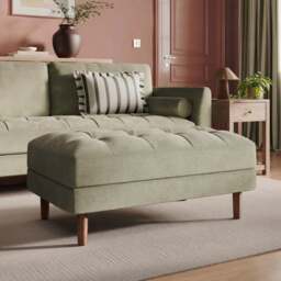 Max Soft Tonal Chenille Storage Footstool - thumbnail 1