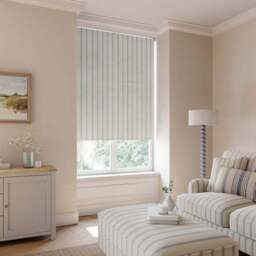 Folkstone Stripe Sheer Fire Retardant Made to Measure Roller Blind - thumbnail 3