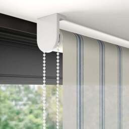Folkstone Stripe Sheer Fire Retardant Made to Measure Roller Blind - thumbnail 4