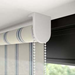 Folkstone Stripe Sheer Fire Retardant Made to Measure Roller Blind - thumbnail 5