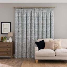 Alora Chenille Thermal Pencil Pleat Curtains - thumbnail 4