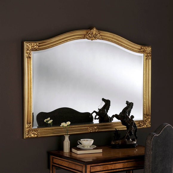 Yearn Arched Overmantel Wall Mirror - image 1