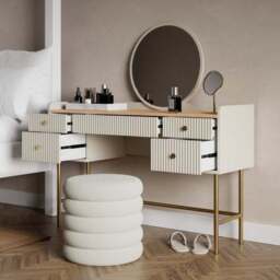 Georgi 5 Drawer Dressing Table - thumbnail 2