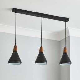 Elements Wolston 3 Light Diner Ceiling Light - thumbnail 2