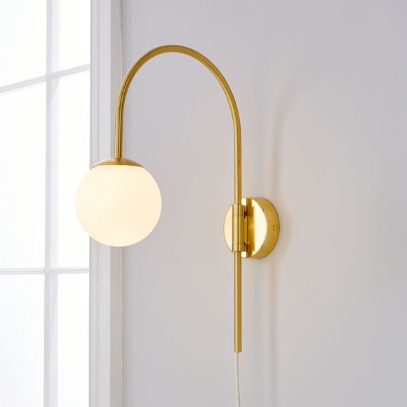 Eniola Gold Plug In Wall Light - image 1