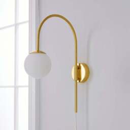 Eniola Gold Plug In Wall Light - thumbnail 2