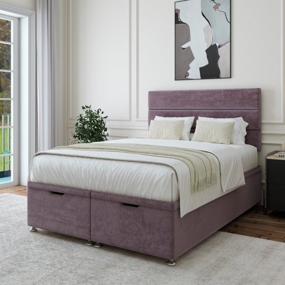 Plush Chenille End of Bed Ottoman Base - image 1