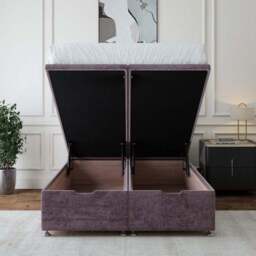 Plush Chenille End of Bed Ottoman Base - thumbnail 4