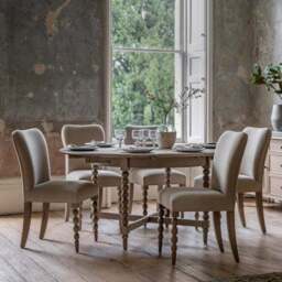 Cedar and Sage Boden 4-6 Seater Round Extendable Dining Table - thumbnail 2