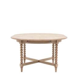 Cedar and Sage Boden 4-6 Seater Round Extendable Dining Table - thumbnail 5