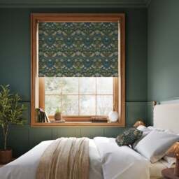 William Morris at Home Strawberry Thief Blackout Made to Measure Roller Blind