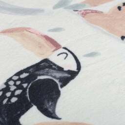 Jungle Friends Washable Faux Fur Rug - thumbnail 2