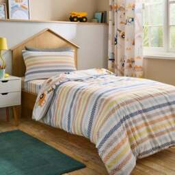 Trucks & Diggers Reversible Duvet Cover and Pillowcase Set - thumbnail 3