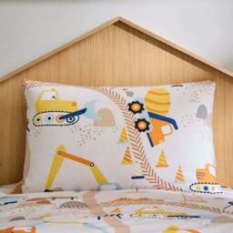 Trucks & Diggers Reversible Duvet Cover and Pillowcase Set - thumbnail 2