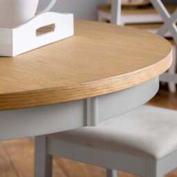Davenport 4 Seater Round Dining Table with 4 Chairs - thumbnail 2