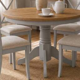 Davenport 4 Seater Round Dining Table with 4 Chairs - thumbnail 4