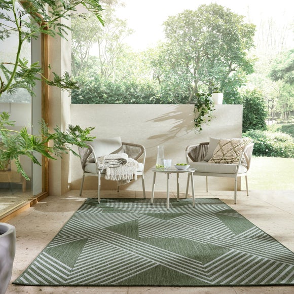 Chevron Indoor Outdoor Geometric Rug - image 1