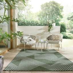 Chevron Indoor Outdoor Geometric Rug - thumbnail 1