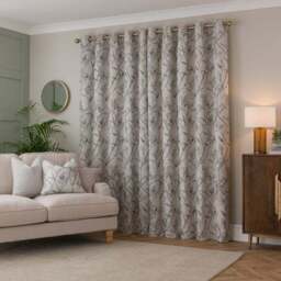 Zen Jacquard Eyelet Curtains - thumbnail 4